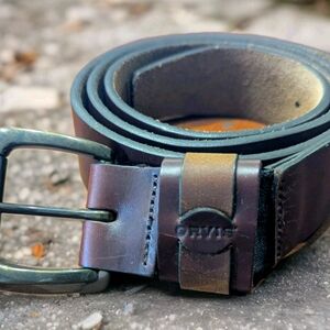 Orvis Brown Leather Belt with Timeless Appeal